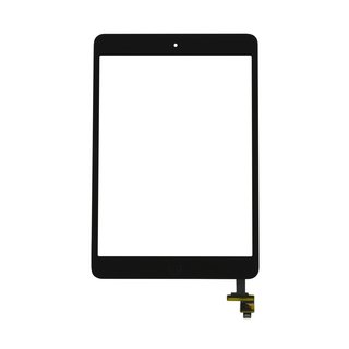 Apple iPad Mini 3 - Touchscreen / Displayglas mit Home Button und Kleinteilen + IC Chip in Schwarz