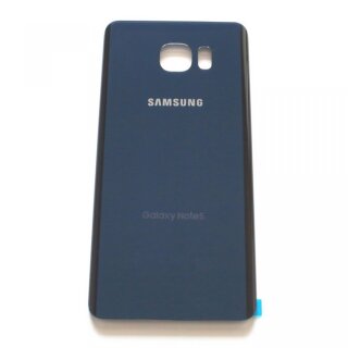 Samsung Galaxy Note 5 Akkudeckel Back Cover Schwarz Saphir