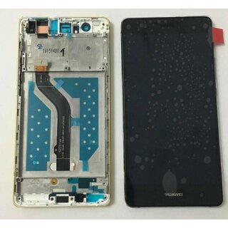 Huawei P9 Lite LCD Display und Touchscreen mit Rahmen Schwarz