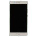 Huawei P9 Lite LCD Display und Touchscreen mit Rahmen Weiss