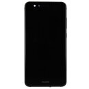 Huawei P10 Lite LCD Display ud Touchscreen mit Rahmen Schwarz