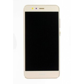 Huawei P10 Lite LCD Display und Touchscreen mit Rahmen Gold