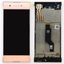 Sony Xperia XA1 LCD Display und Touchscreen mit Rahmen Pink