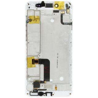 Huawei Y6II Compact LCD Display und Touchscreen mit Rahmen Weiss
