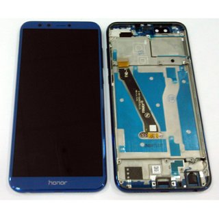 Huawei Honor 9 und Honor 9 Premium LCD Display und Touchscreen mit Rahmen Blau