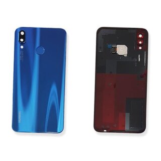 Huawei P20 Lite Akkudeckel mit Fingerprint Sensor Battery Cover Blau