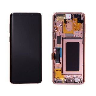 Samsung Galaxy S9 Plus LCD Display und Touchscreen mit Rahmen Gold