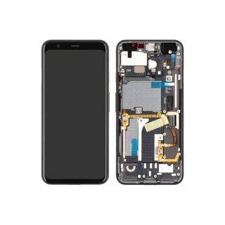 Google Pixel 4 LCD Display und Touchscreen mit Rahmen Schwarz