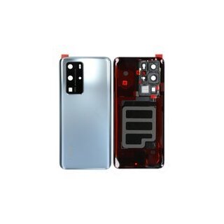 Battery Cover für ELS-NX9, ELS-N04 Huawei P40 Pro  silver frost