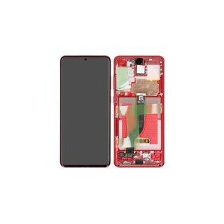 LCD + Touch + Frame für G985F, G986B Samsung Galaxy S20+ 5G - aura red