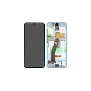 LCD + Touch + Frame für G980F, G981B Samsung Galaxy S20, S20 5G - cloud blue