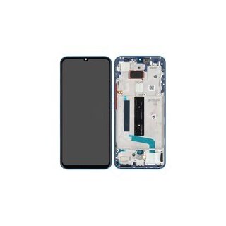 LCD + Touch + Frame für Xiaomi Mi 10 Lite 5G - aurora blue