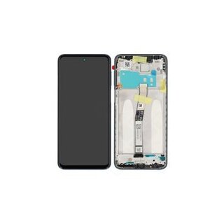 LCD + Touch + Frame für J6A1 Xiaomi Redmi Note 9S - Glacier White