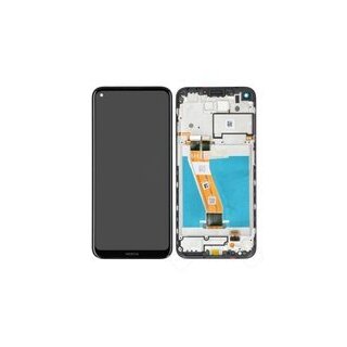 LCD + Touch + Frame für TA-1283, TA-1285 Nokia 3.4 - black
