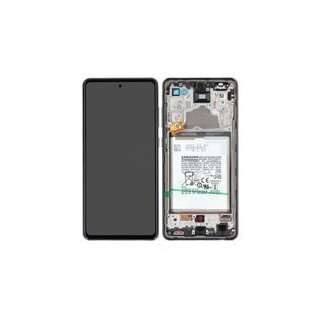 LCD + Touch + Frame + Battery für A725F Samsung Galaxy A72 - awesome black