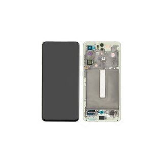 LCD + Touch + Frame für G990B Samsung Galaxy S21 FE - olive