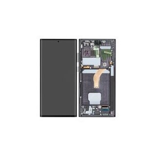 LCD + Touch + Frame für S908B Samsung Galaxy S22 Ultra 5G - phantom black