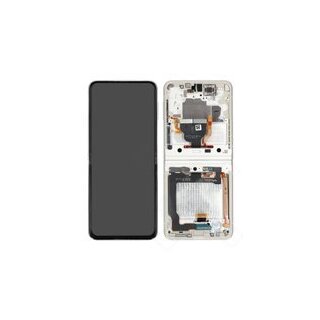 LCD + Touch + Frame no Camera  für F711B Samsung Z Flip3 - cream