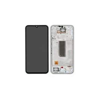 LCD + Touch + Frame für A346B Samsung Galaxy A34 5G - awesome silver