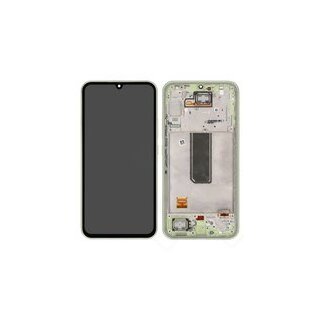 LCD + Touch + Frame für A346B Samsung Galaxy A34 5G - light green