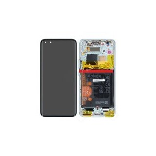 LCD + Touch + Frame + Battery für PGT-AN10, PGT-N19 Honor Magic5 Pro - meadow green