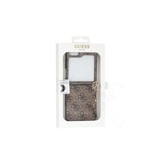 Guess 4G Charms Case für F731B Samsung Galaxy Z Flip5 - brown