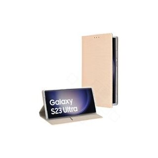 Bookcase basic magnetic für S918B Samsung Galaxy S23 Ultra - gold