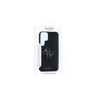 Guess Silicone 4G Big Logo Case für S938B Samsung Galaxy S25 Ultra - black