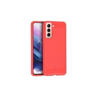 anco Carbon Fiber Case für G991B Samsung Galaxy S21 - red