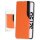 anco Bookcase SideWindow für G991B Samsung Galaxy S21 - orange