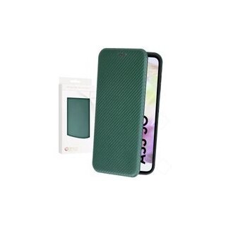anco Bookcase Carbon Optic für A356B Samsung Galaxy A35 5G - green