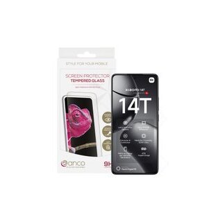 anco Tempered Glass Fullscreen für Xiaomi 14T, 14T Pro