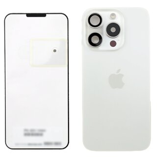 White Titanium, Back Glass, iPhone 15 Pro