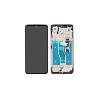 LCD + Touch + Frame für XT2225 Motorola Moto G82 5G - meteorite grey