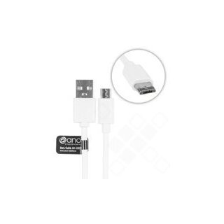 anco microUSB Daten- und Ladekabel 1,2m - white