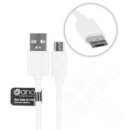 anco microUSB Daten- und Ladekabel 1,2m - white