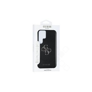 Guess PU Grained 4G Metal Logo Case für S938B Samsung Galaxy S25 Ultra - black