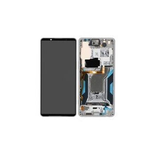 LCD + Touch + Frame für XQ-EC54 Sony Xperia 1 VI - platinum silver