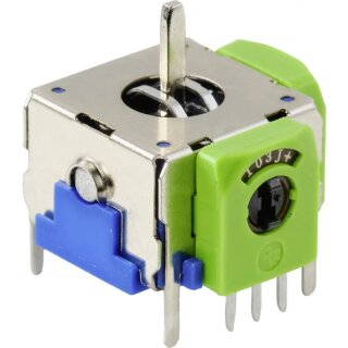 TRU COMPONENTS 98002C2 Joystick 12 V/DC Metallhebel Lötpins