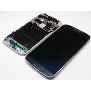 Original Samsung Galaxy S4 i9505 LCD und Digitizer Front + Rahmen - Anthrazit