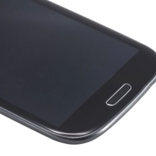 Samsung Galaxy S3 LCD Display und Touchscreen mit Rahmen Schwarz