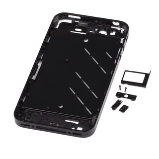 iPhone 4 Mittelrahmen aus Aluminium inkl.Tasten & Sim Schacht in schwarz