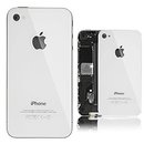 Apple iPhone 4 Akkudeckel Glas Back Cover Weiss