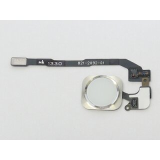 iPhone 5S Home Button Flexkabel + Home Button - Silber