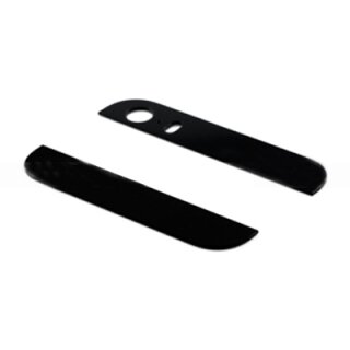 iPhone 5S Glas Abdeckung fr das Back Cover, oben und unten in schwarz