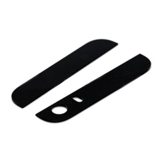 iPhone 5S Glas Abdeckung fr das Back Cover, oben und unten in schwarz