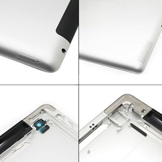iPad 4 originale Rckseite / Verschalung / Back Cover in silber (3G Version)
