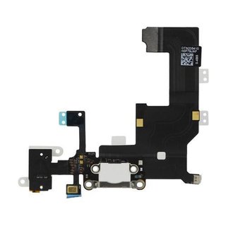 iPhone 5S USB Anschluss / Dock Connector Modul + Kopfhörer Eingang in weiss