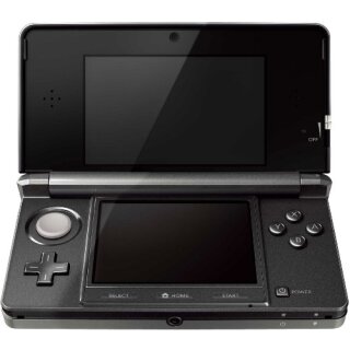 Nintendo 3DS Gehäuse mit Tasten Schwarz