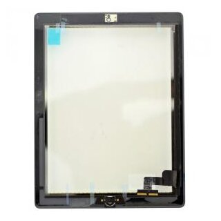 iPad 2 Touch Screen (Digitizer & Glas) + Home Button + Kamera Halterung in weiss
